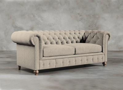 Chesterfield Sofa I Davenport I Muslin I Beige