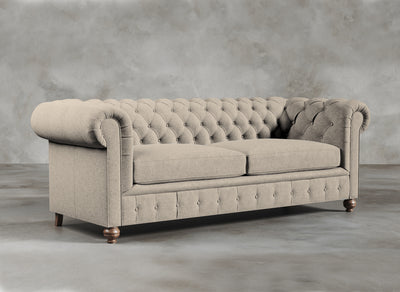 Chesterfield Sofa I Davenport I Muslin I Beige