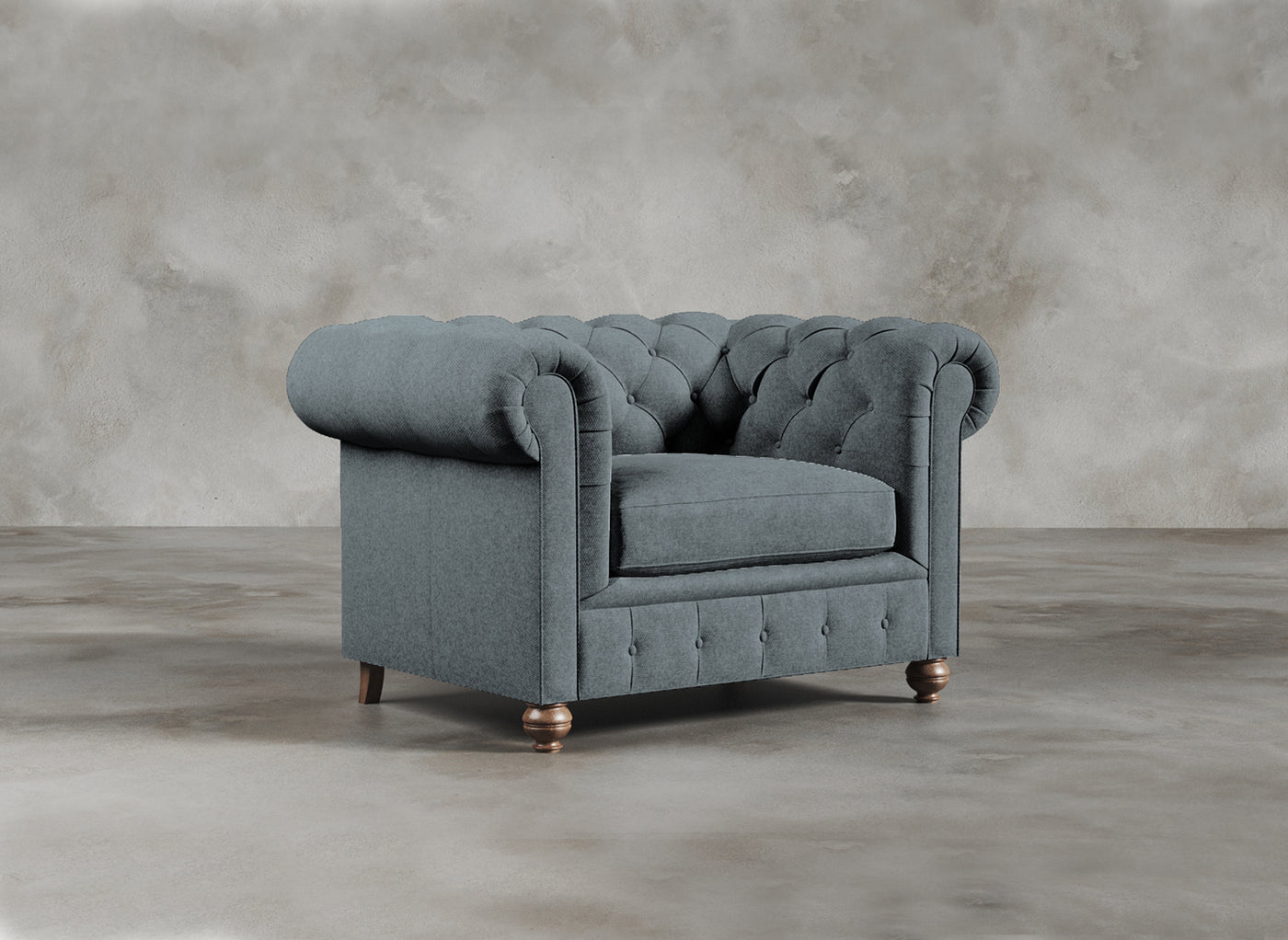 Chesterfield Sofa I Davenport I Anchor I Medium Grey