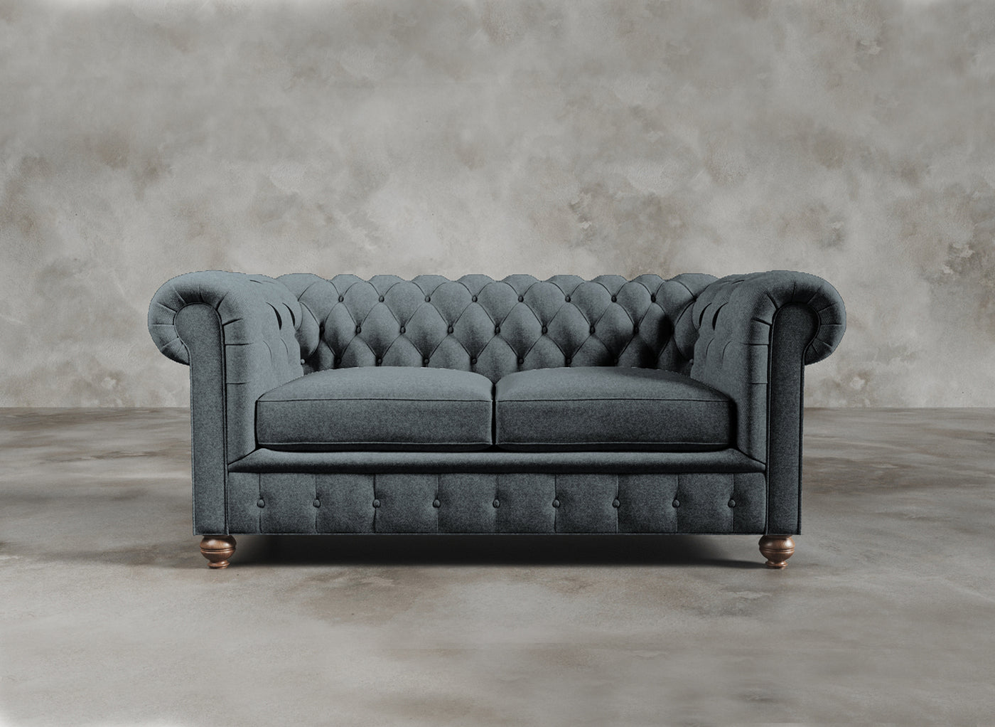 Chesterfield Sofa I Davenport I Anchor I Medium Grey