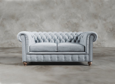 Chesterfield Sofa I Davenport I Lace I Light Blue