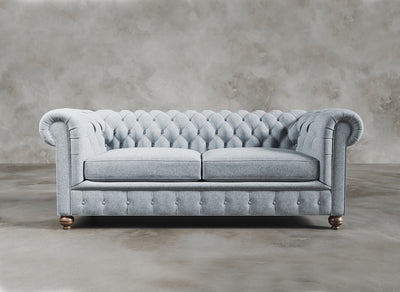 Chesterfield Sofa I Davenport I Lace I Light Blue