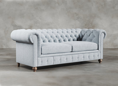 Chesterfield Sofa I Davenport I Lace I Light Blue