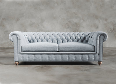 Chesterfield Sofa I Davenport I Lace I Light Blue