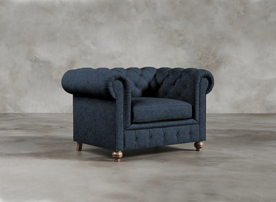 Chesterfield Sofa I Kensington I Azure I Dark Blue