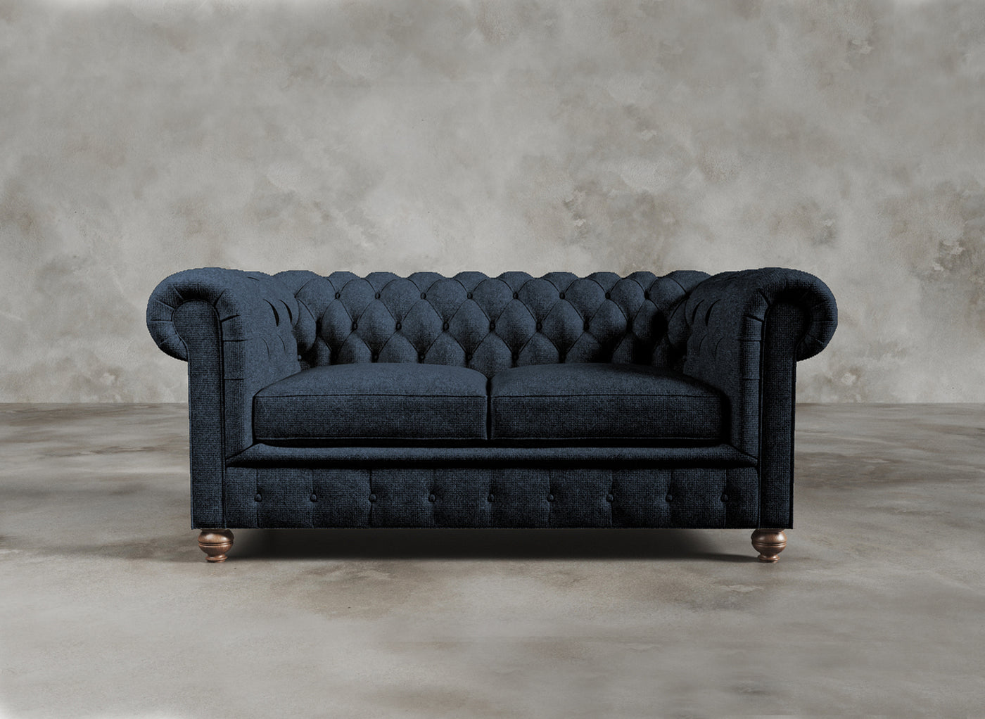 Chesterfield Sofa I Kensington I Azure I Dark Blue