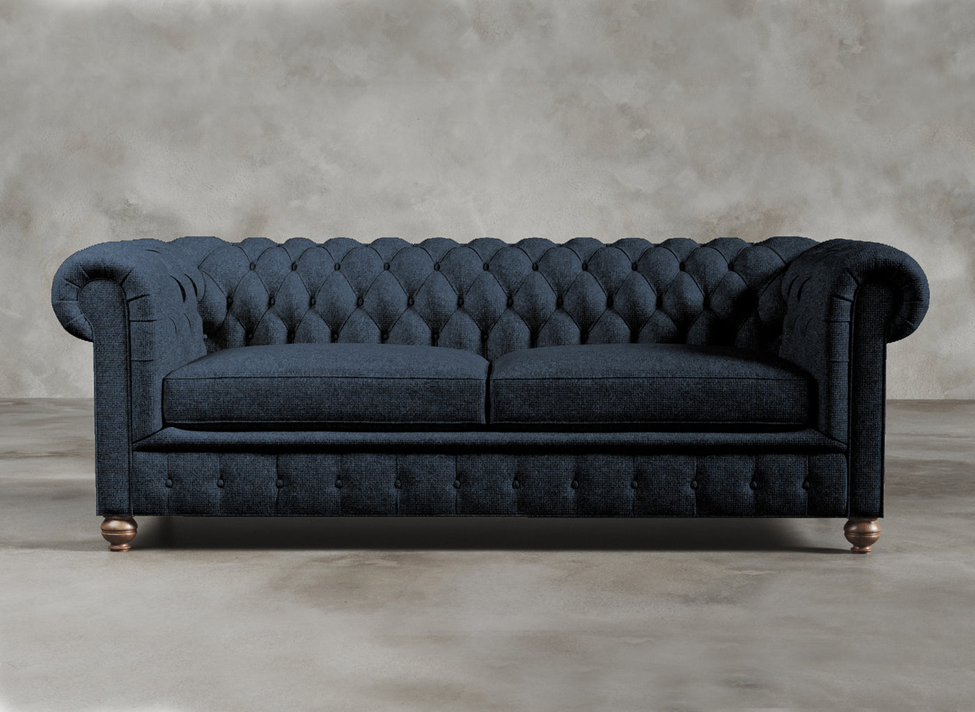 Chesterfield Sofa I Kensington I Azure I Dark Blue