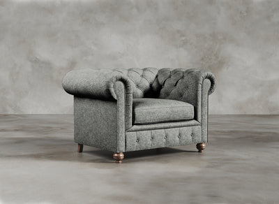 Chesterfield Sofa I Kensington I Fiord I Medium Grey