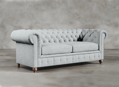 Chesterfield Sofa I Kensington I Chromium I Silver