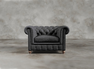 Chesterfield Sofa I Kensington I Platinum I Dark Grey