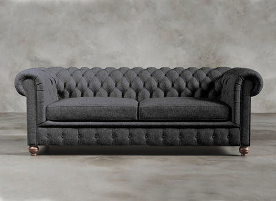 Chesterfield Sofa I Kensington I Platinum I Dark Grey