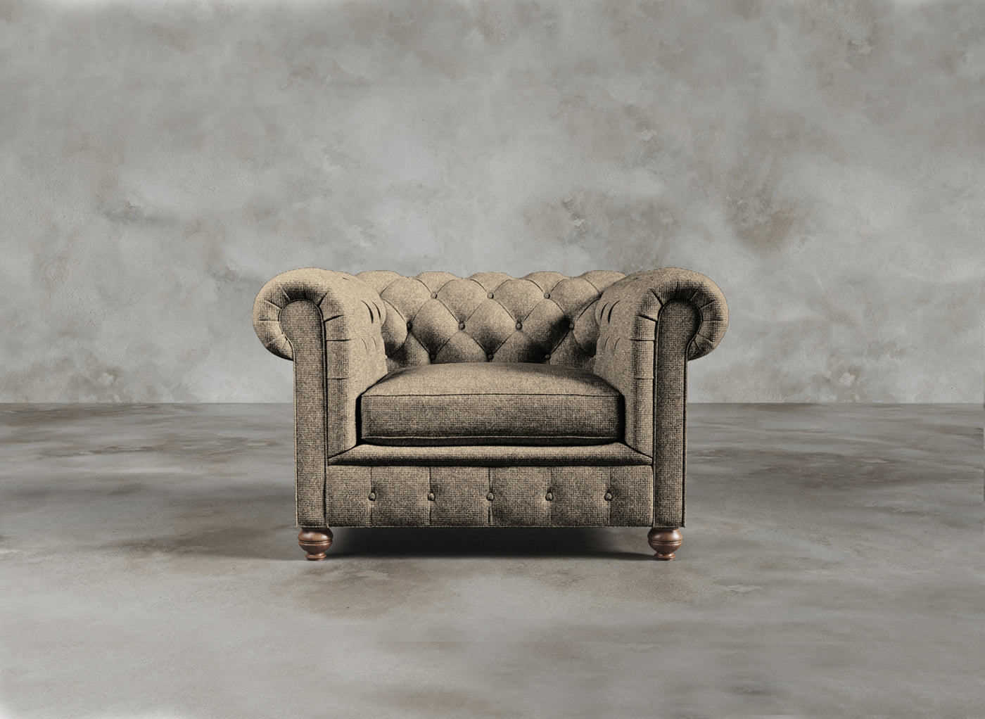 Chesterfield Sofa I Kensington I Ivoire I Light Brown