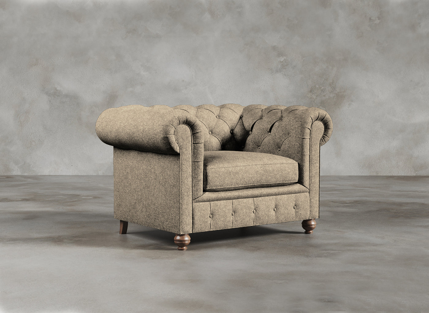 Chesterfield Sofa I Kensington I Ivoire I Light Brown