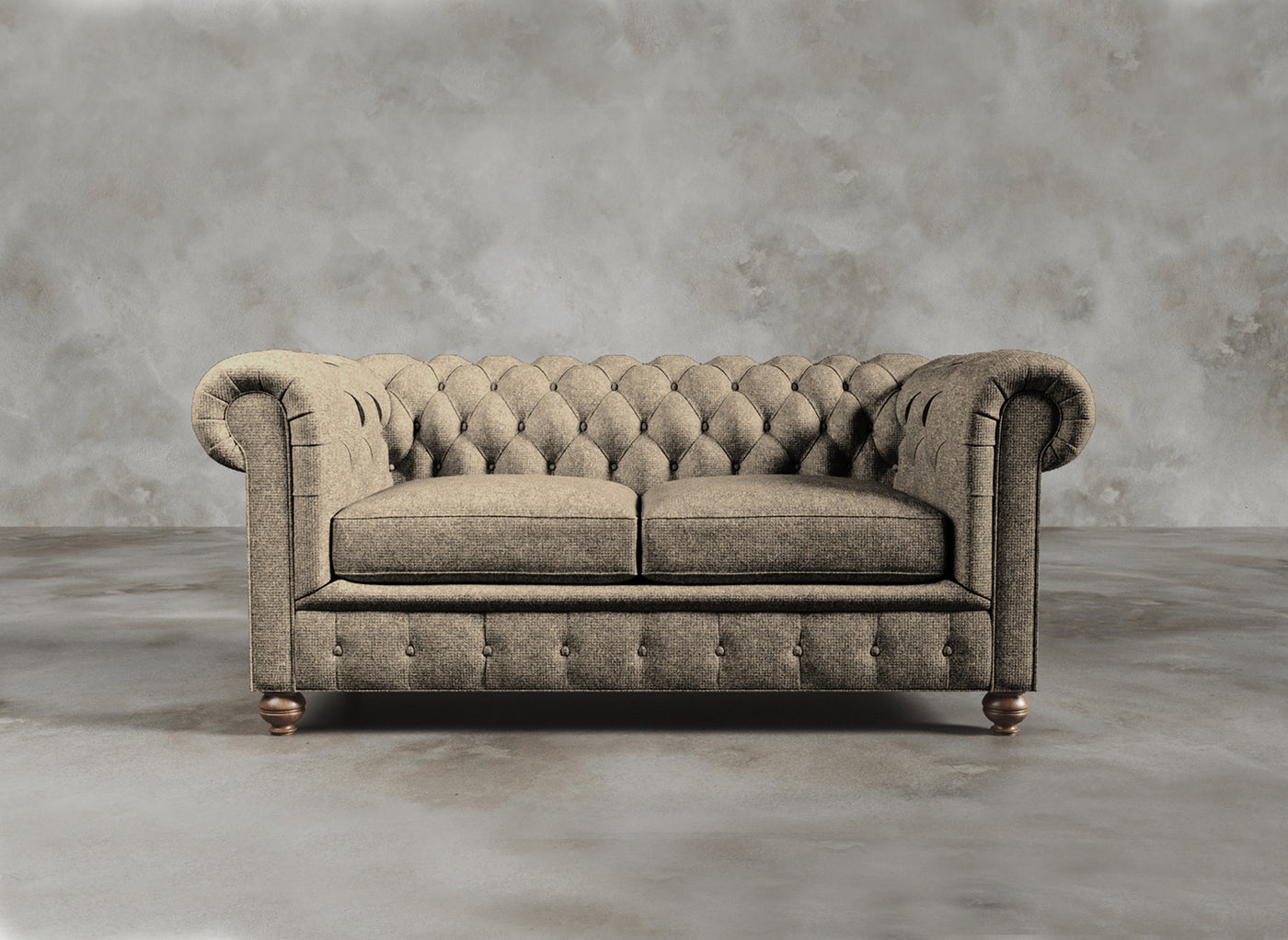 Chesterfield Sofa I Kensington I Ivoire I Light Brown