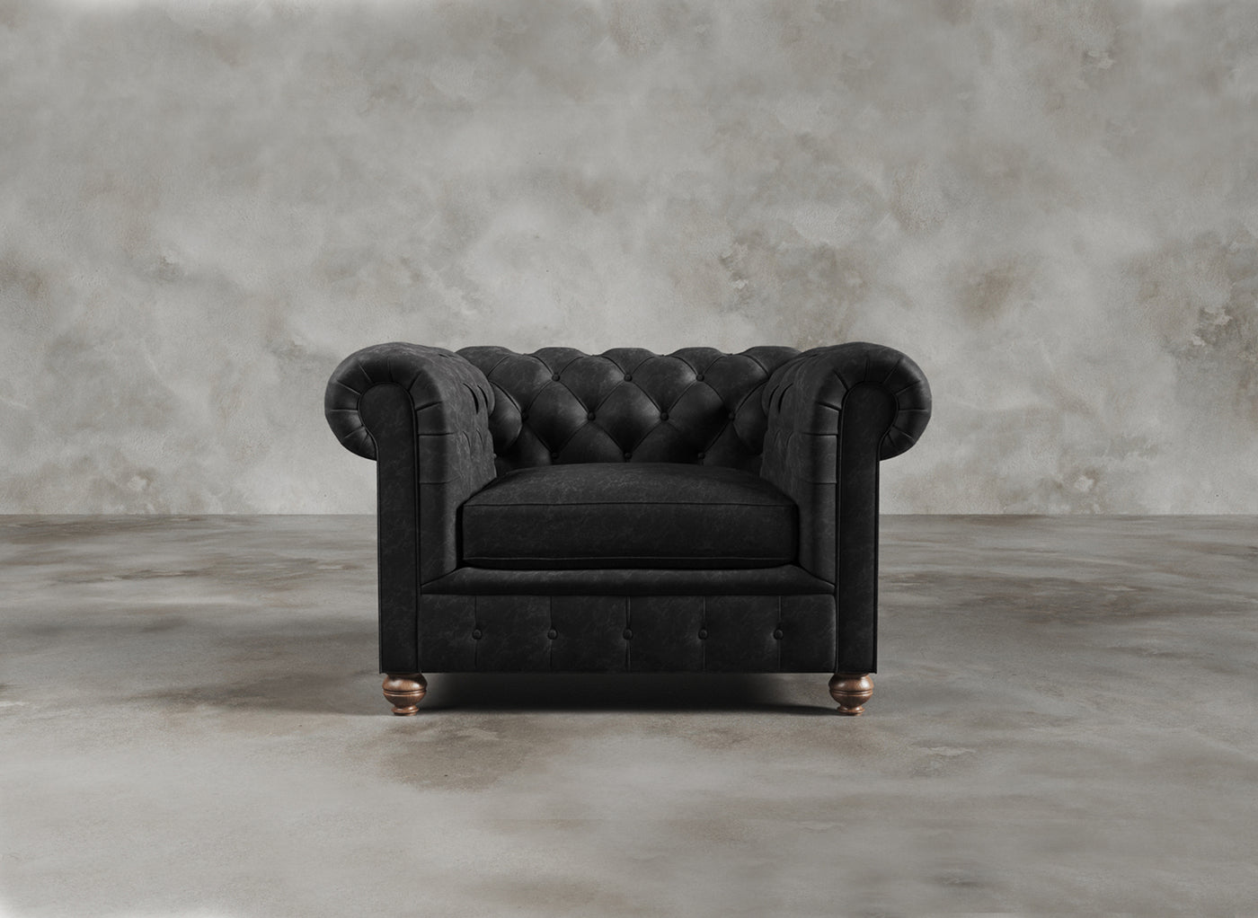 Chesterfield Sofa I Belgravia I Obsidian I Black