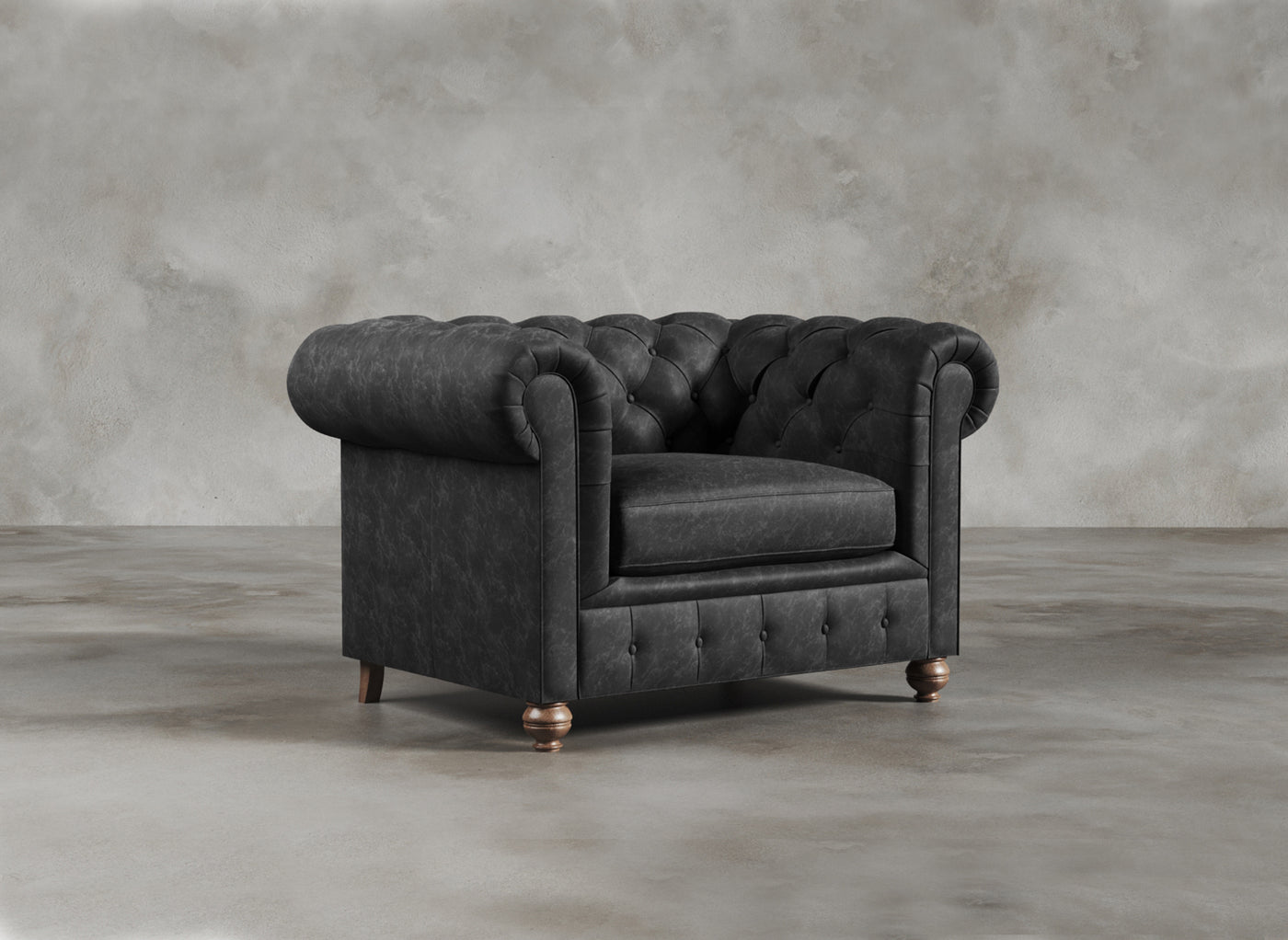 Chesterfield Sofa I Belgravia I Obsidian I Black