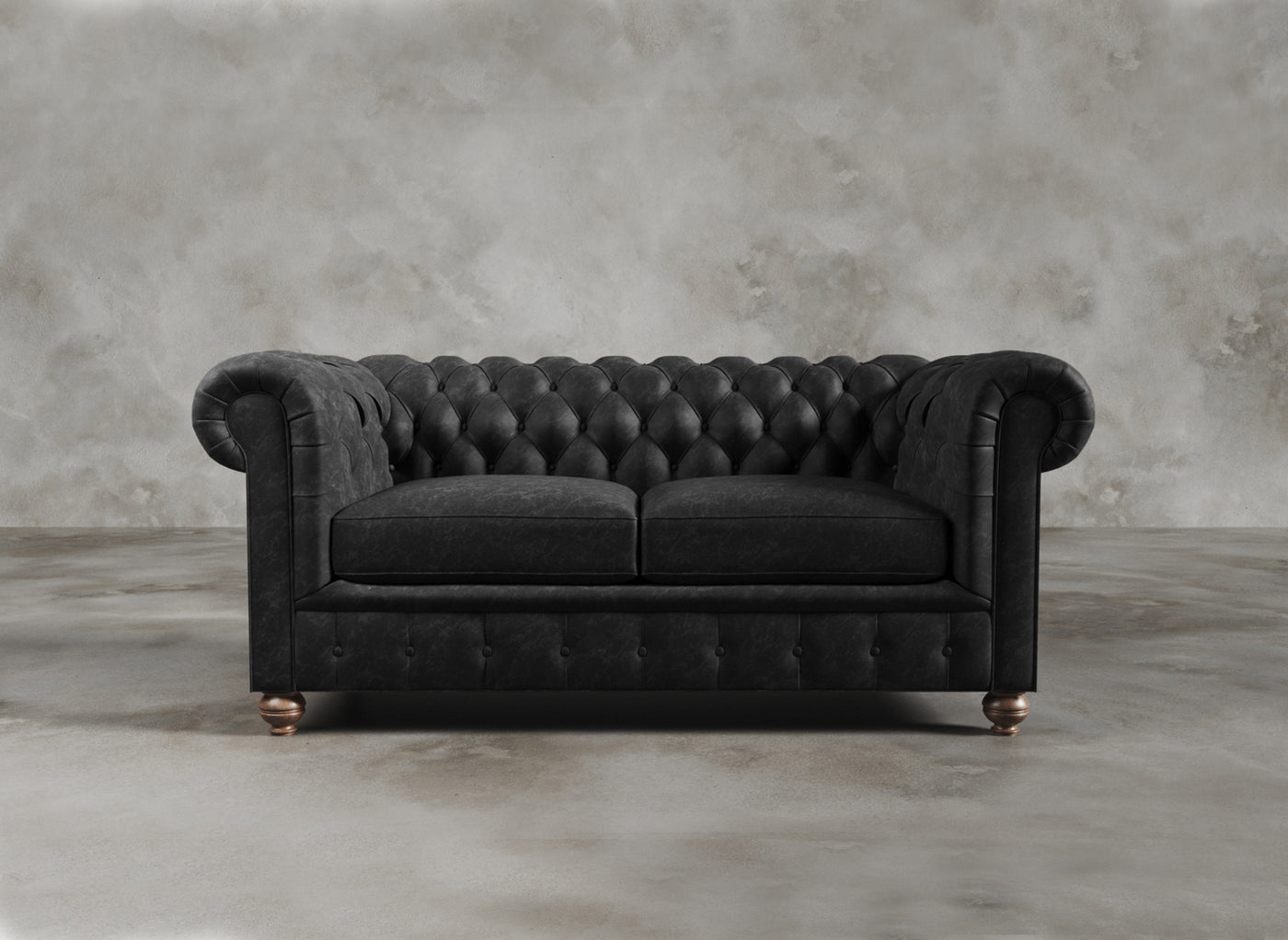 Chesterfield Sofa I Belgravia I Obsidian I Black