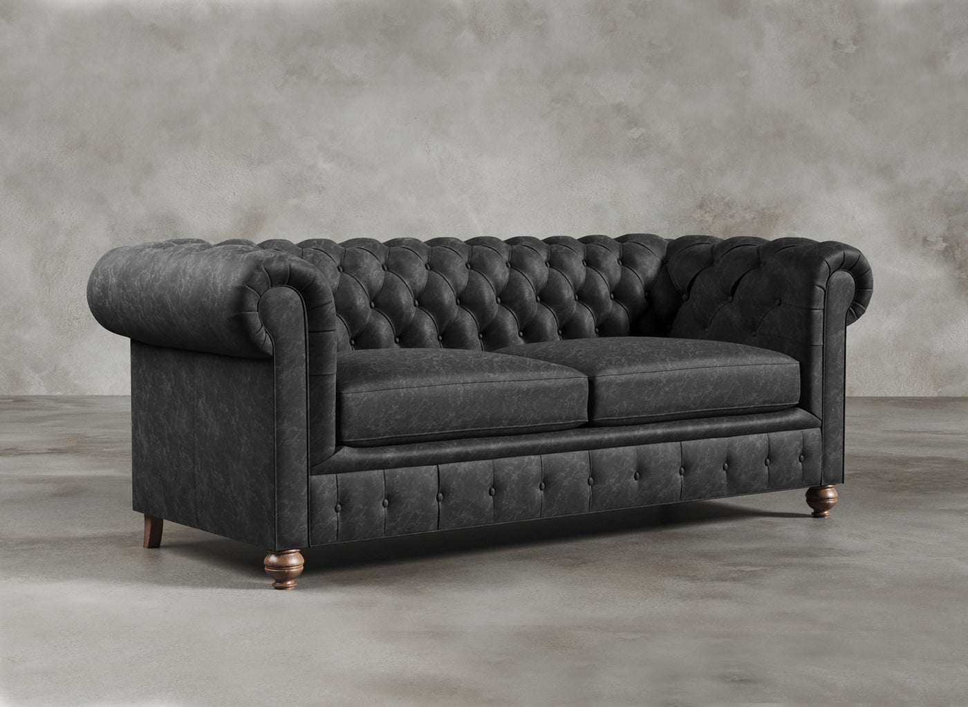 Chesterfield Sofa I Belgravia I Obsidian I Black