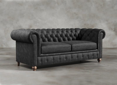 Chesterfield Sofa I Belgravia I Obsidian I Black