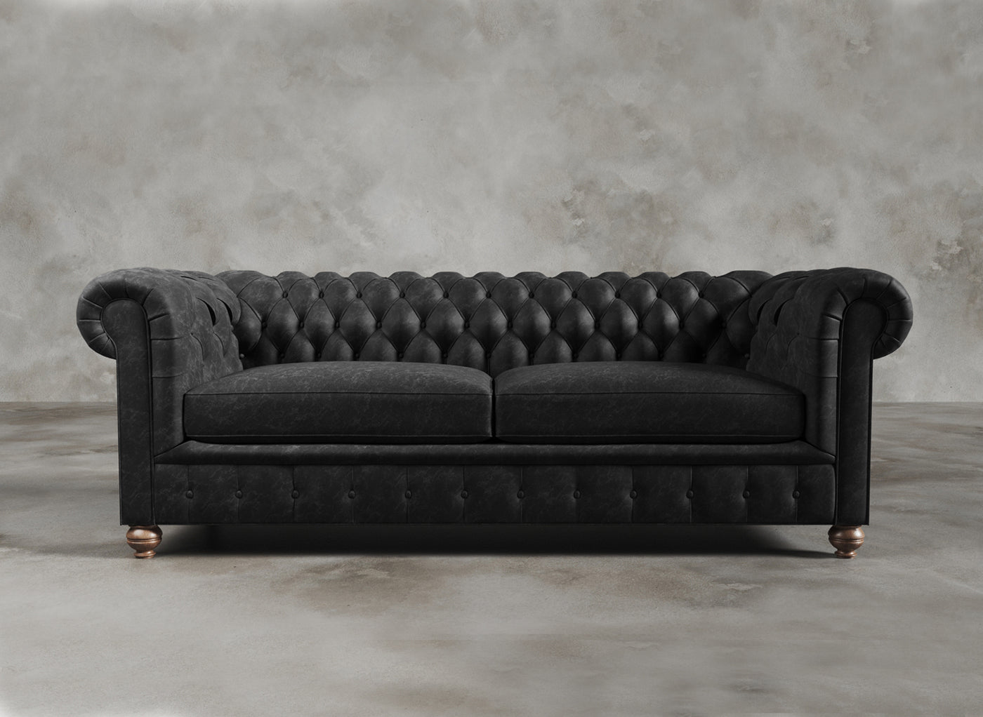 Chesterfield Sofa I Belgravia I Obsidian I Black