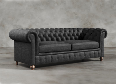 Chesterfield Sofa I Belgravia I Obsidian I Black