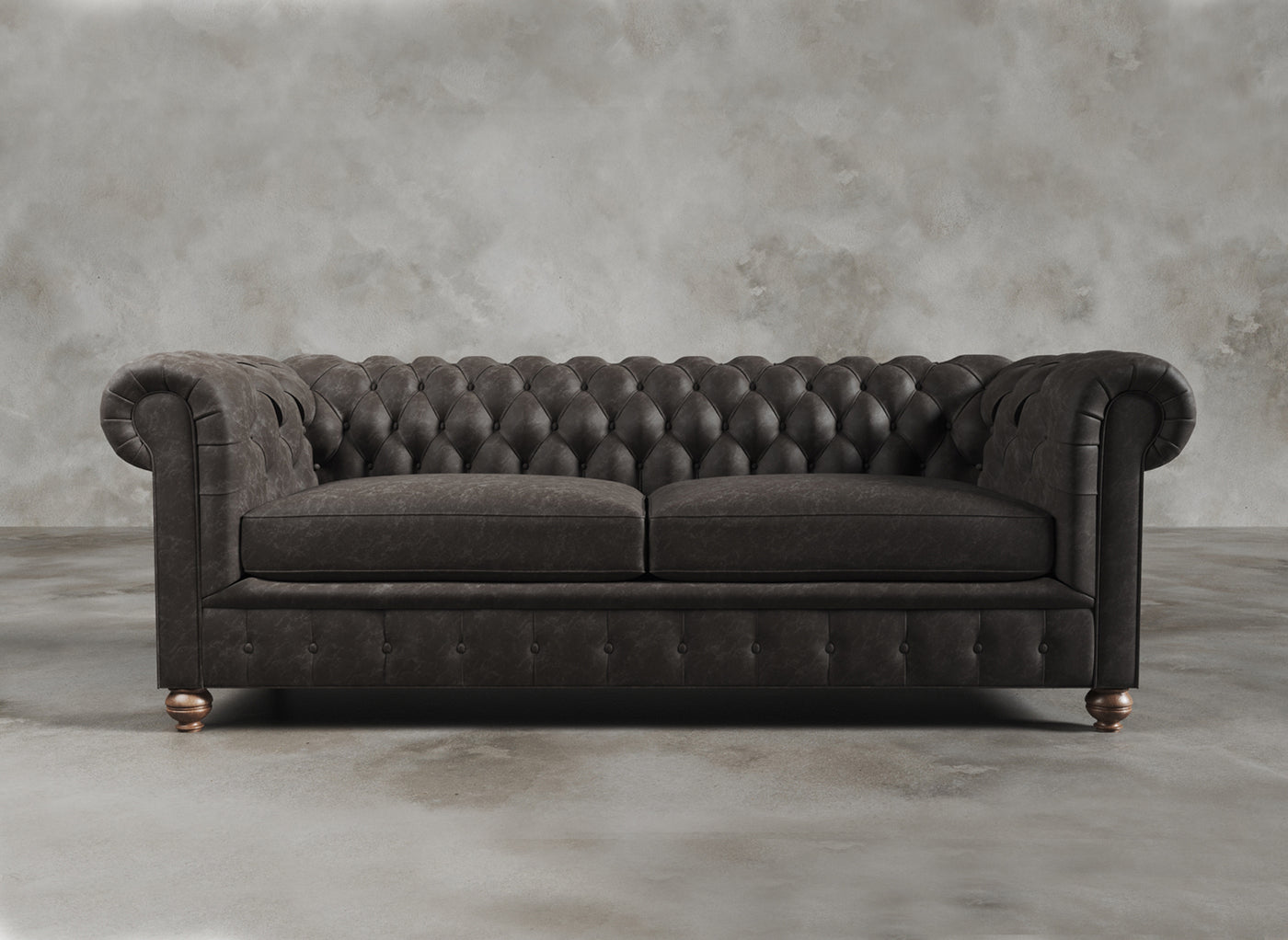 Chesterfield Sofa I Belgravia I Carob I Dark Grey/Brown