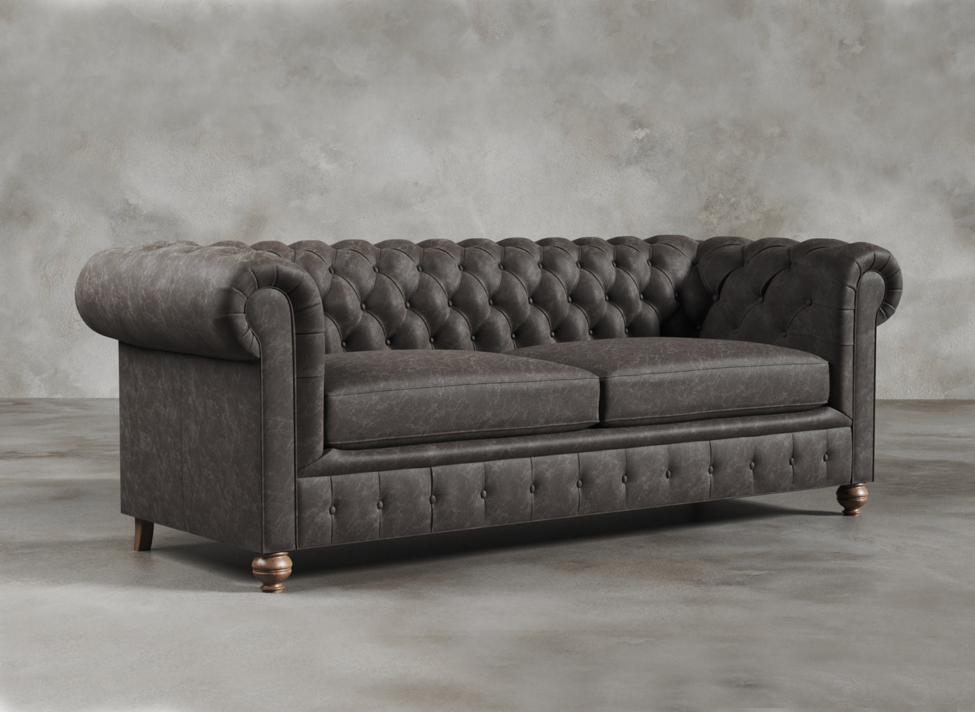 Chesterfield Sofa I Belgravia I Carob I Dark Grey/Brown