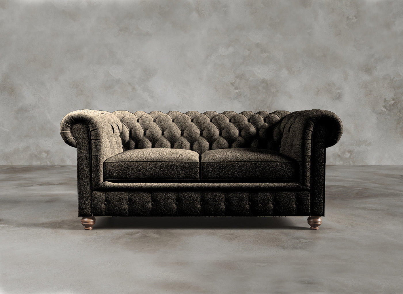 Chesterfield Sofa I Dalston I Ashen I Dark Grey