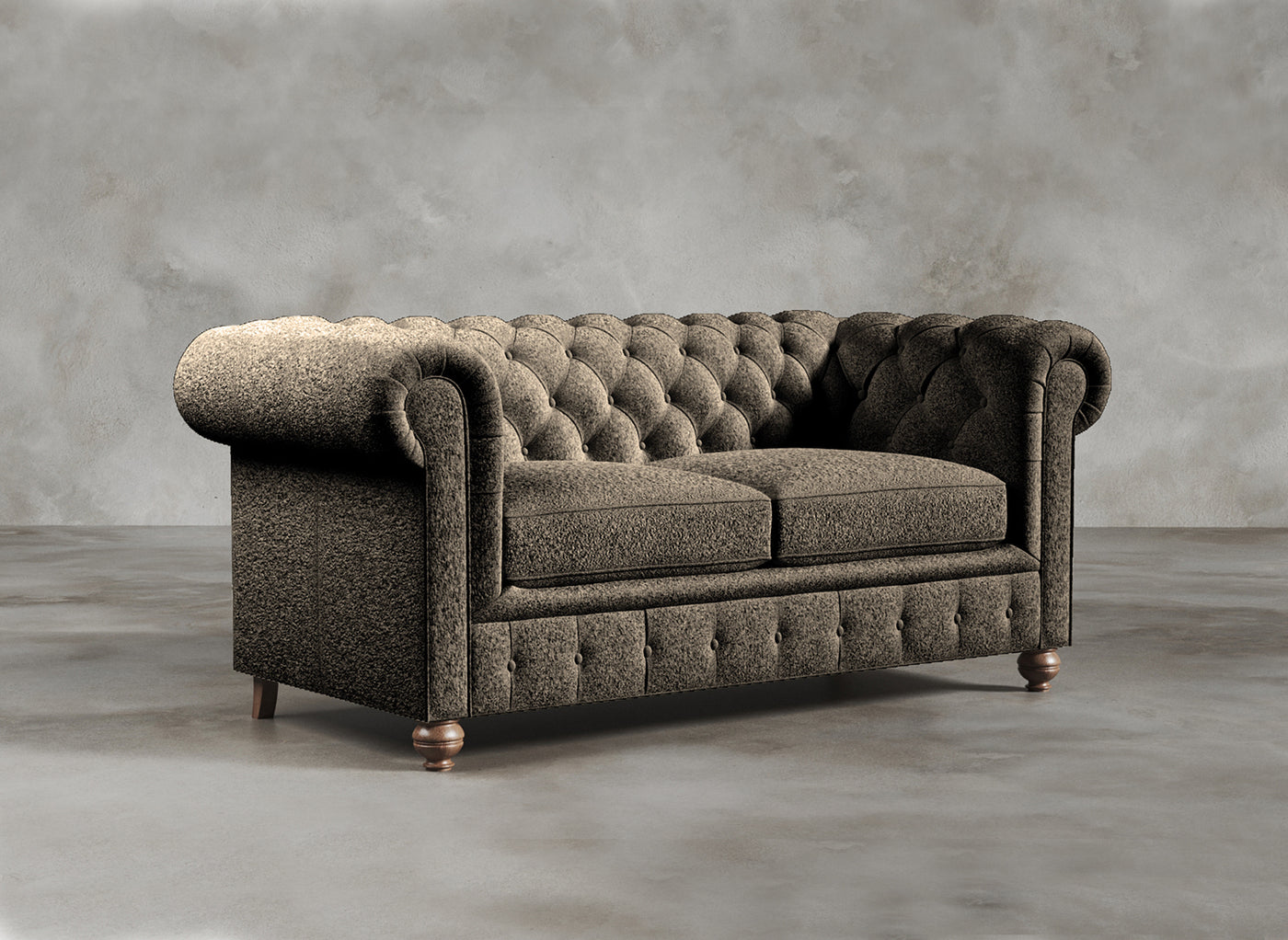 Chesterfield Sofa I Dalston I Ashen I Dark Grey