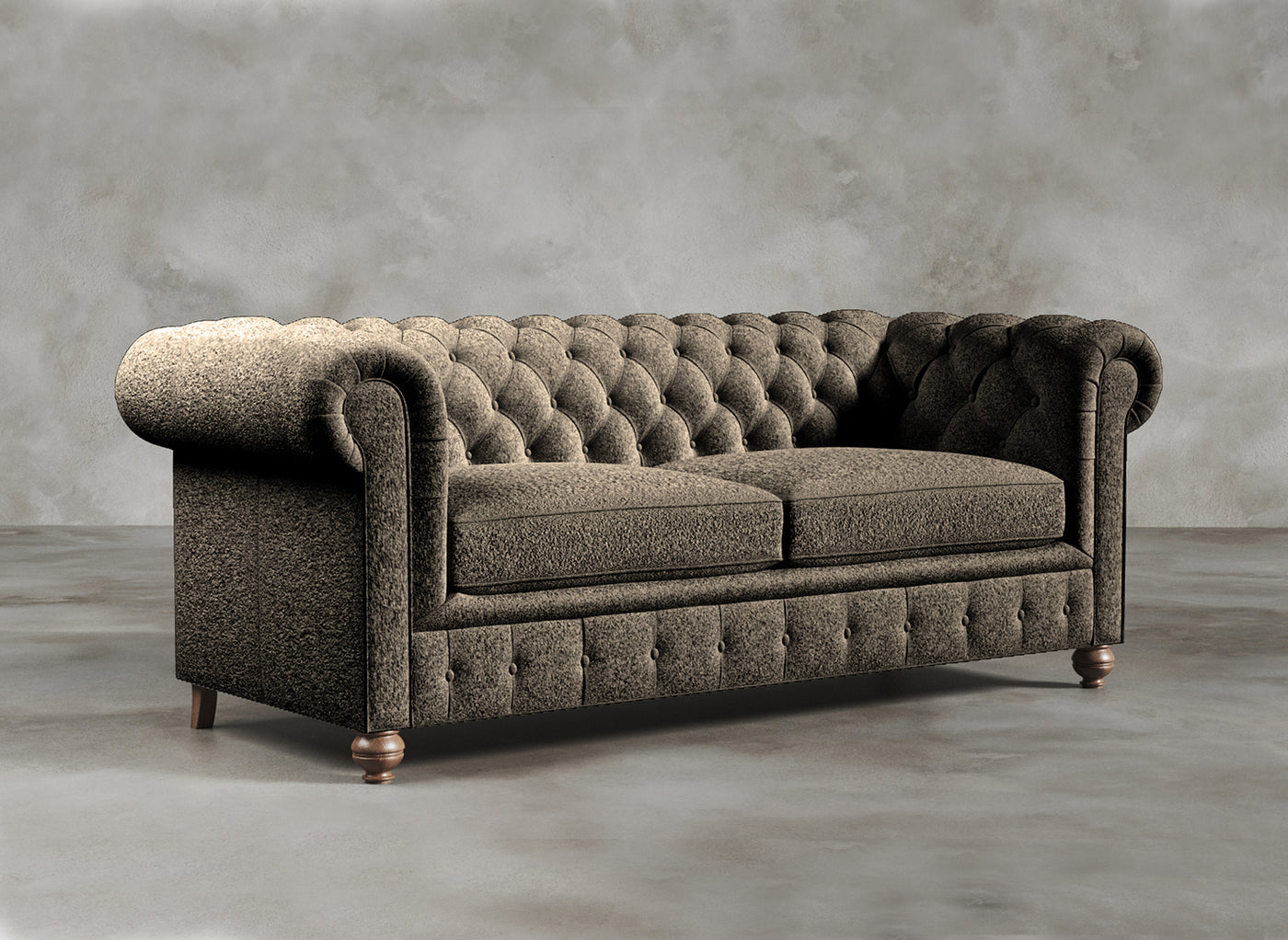 Chesterfield Sofa I Dalston I Ashen I Dark Grey