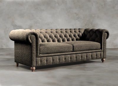 Chesterfield Sofa I Dalston I Ashen I Dark Grey