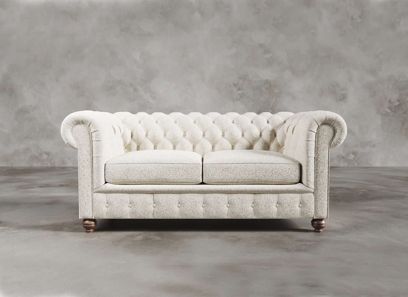 Chesterfield Sofa I Dalston I Lunar I White