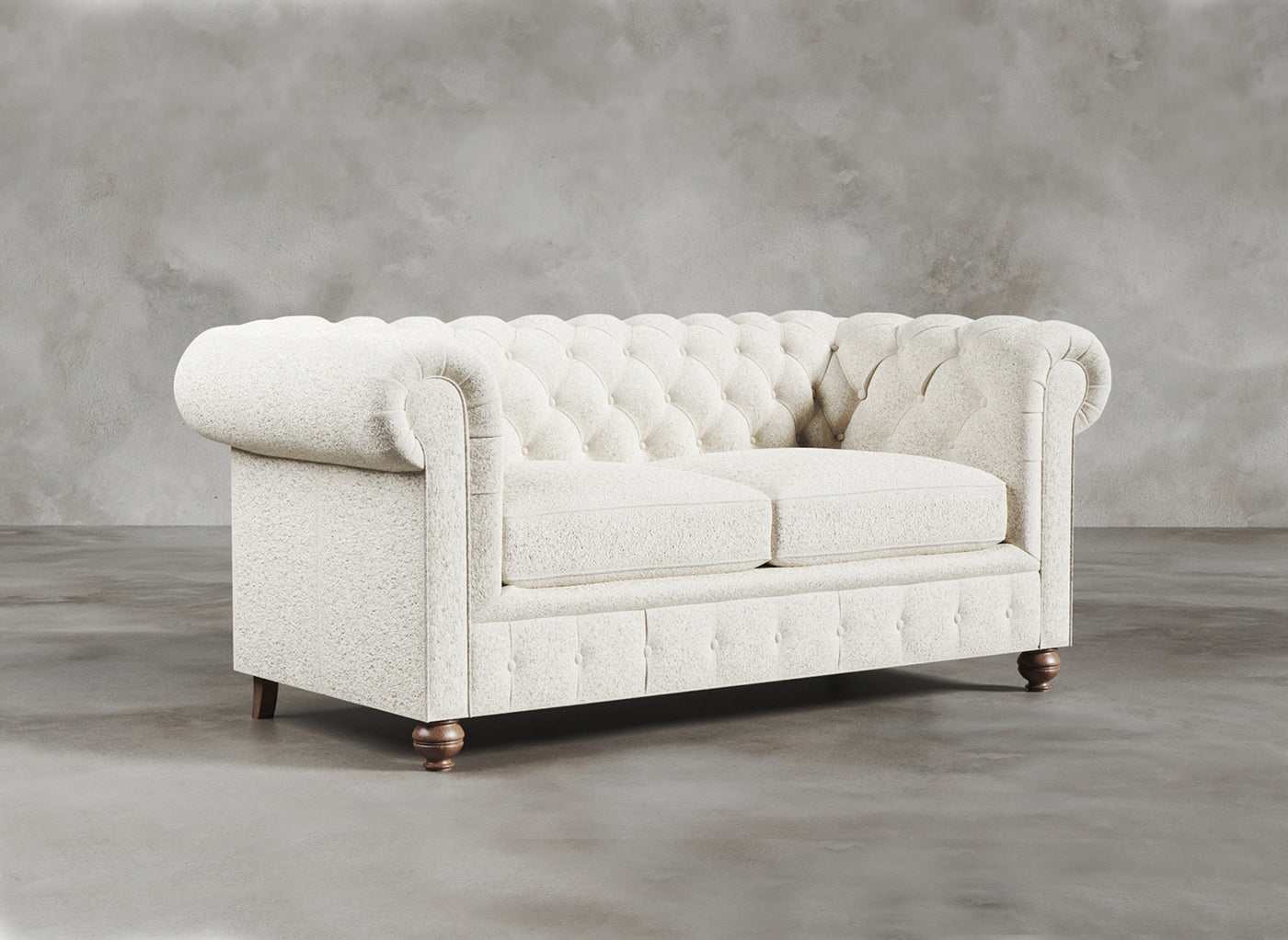 Chesterfield Sofa I Dalston I Lunar I White