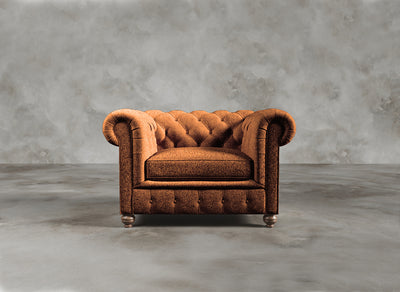 Chesterfield Sofa I Dalston I Vermillion I Burnt Orange