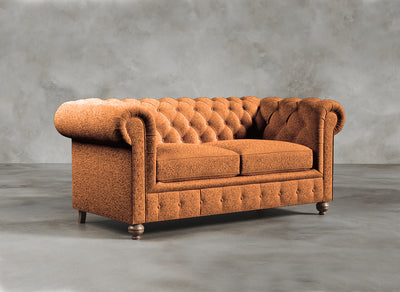 Chesterfield Sofa I Dalston I Vermillion I Burnt Orange