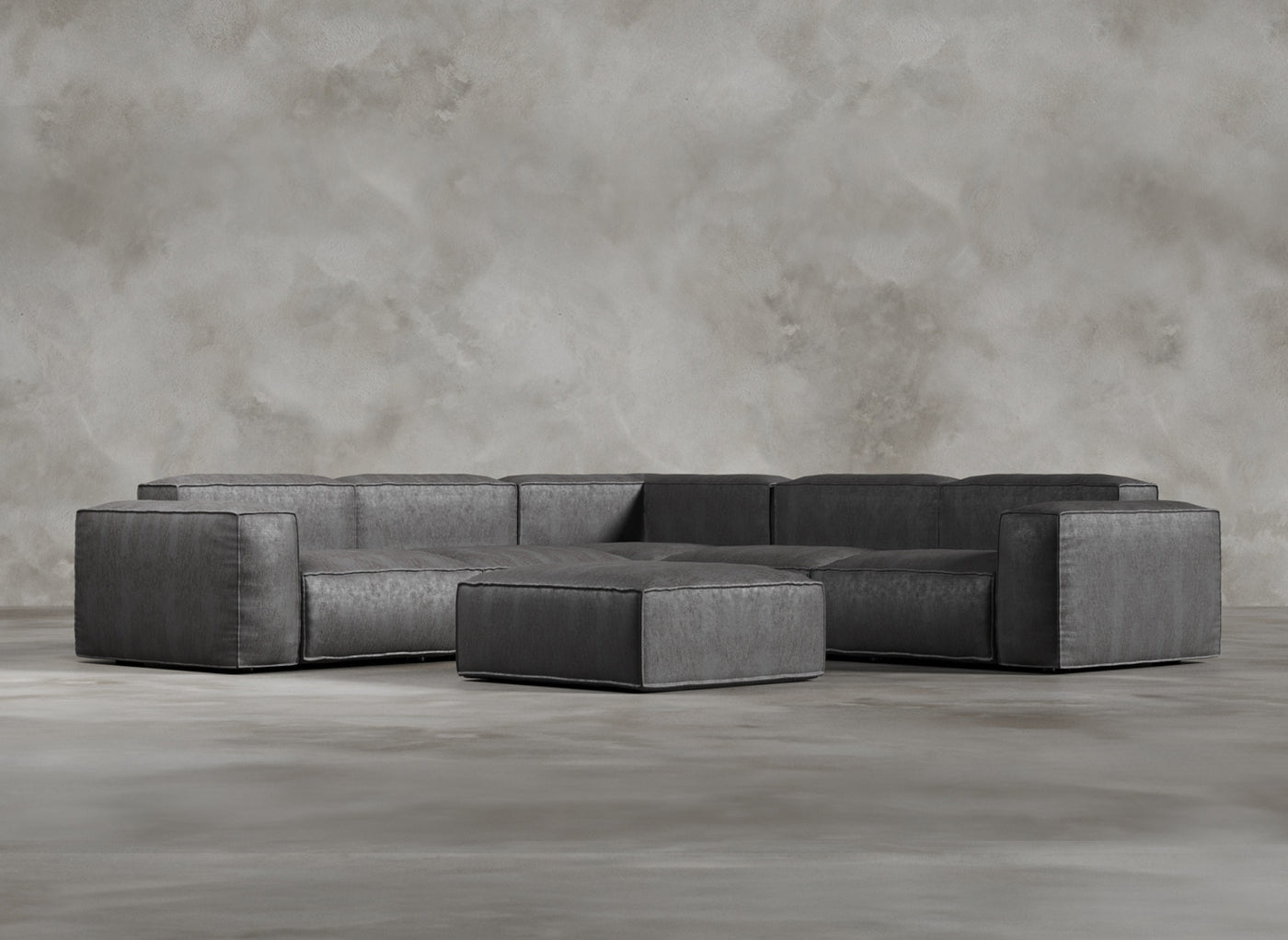 Modular Sofa I Belvedere I Sterling I Medium Grey