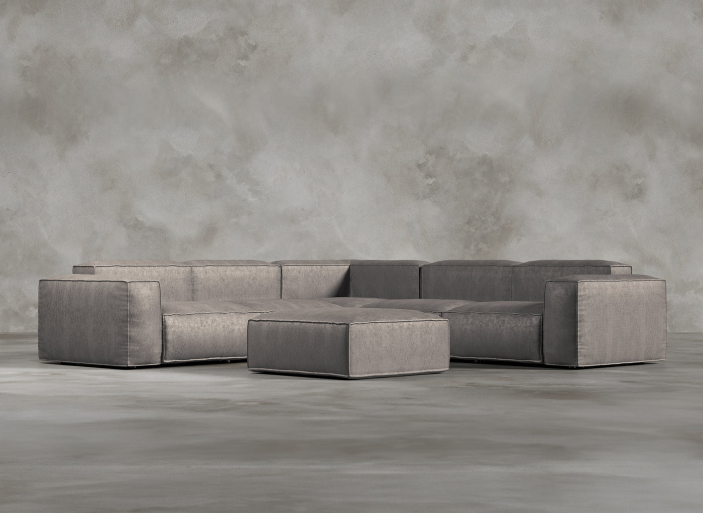 Modular Sofa I Belvedere I Porpoise I Warm Grey