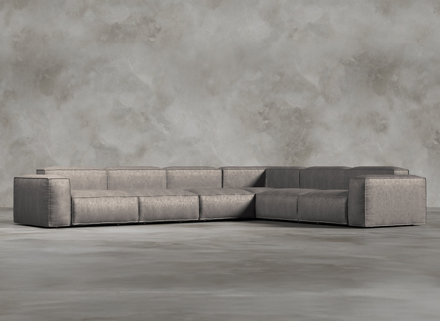 Modular Sofa I Belvedere I Porpoise I Warm Grey