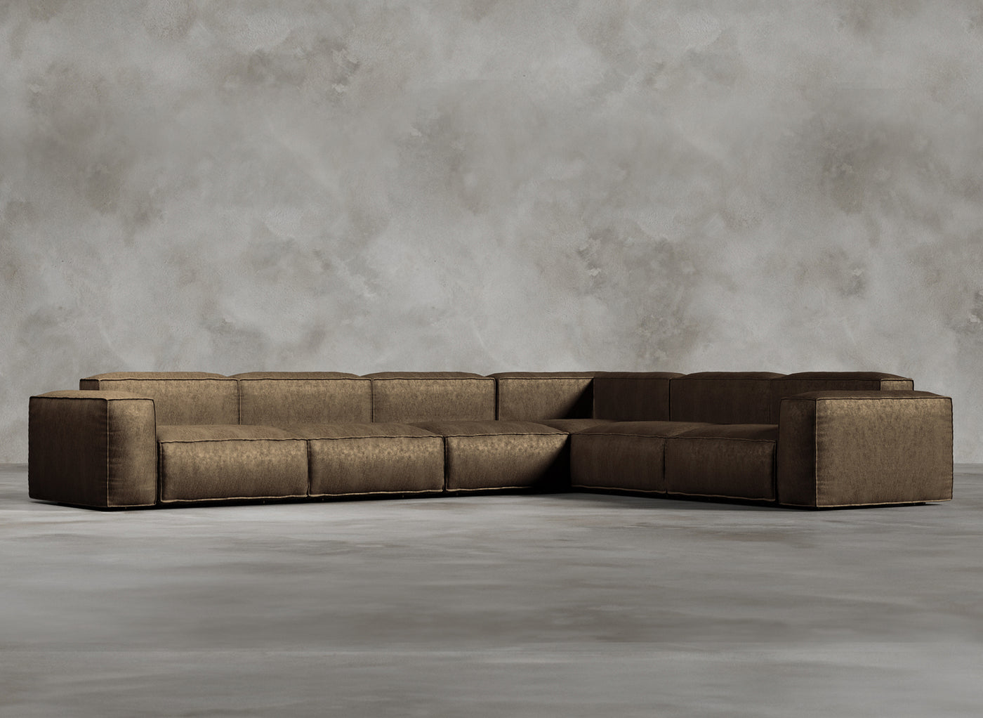 Modular Sofa I Belvedere I Sepia I Medium Warm Brown