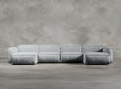 Modular Sofa I Kensington I Chromium I Silver