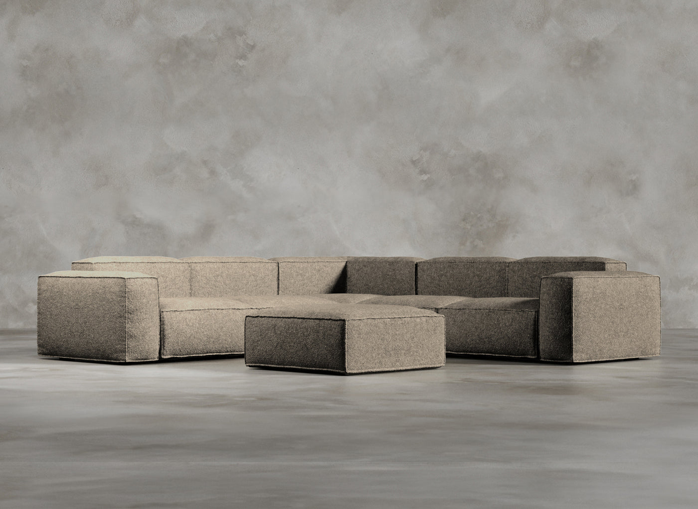 Modular Sofa I Kensington I Ivoire I Light Brown