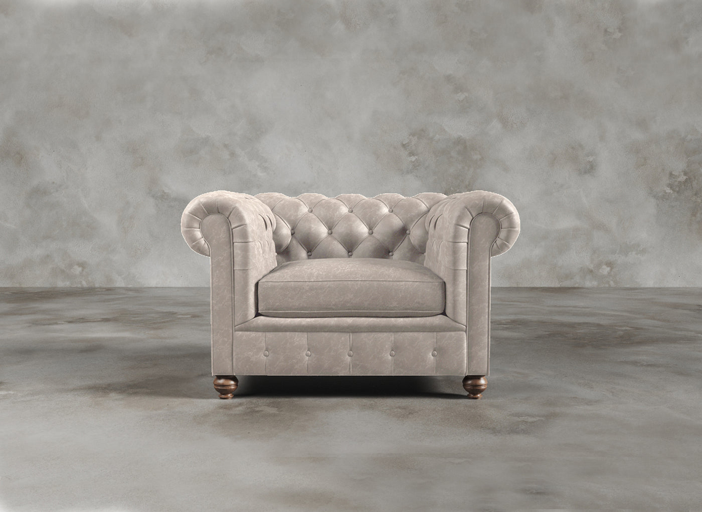 Chesterfield Sofa I Real Italian Leather I Essence I Cream