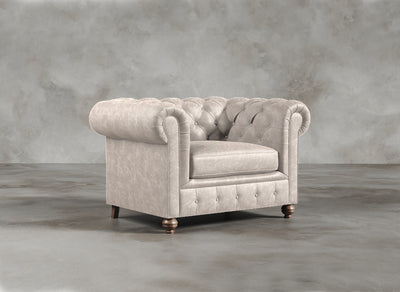 Chesterfield Sofa I Real Italian Leather I Essence I Cream