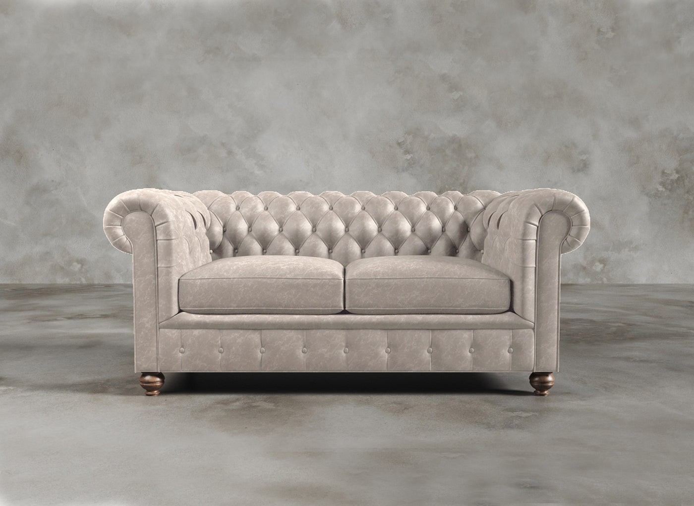 Chesterfield Sofa I Real Italian Leather I Essence I Cream