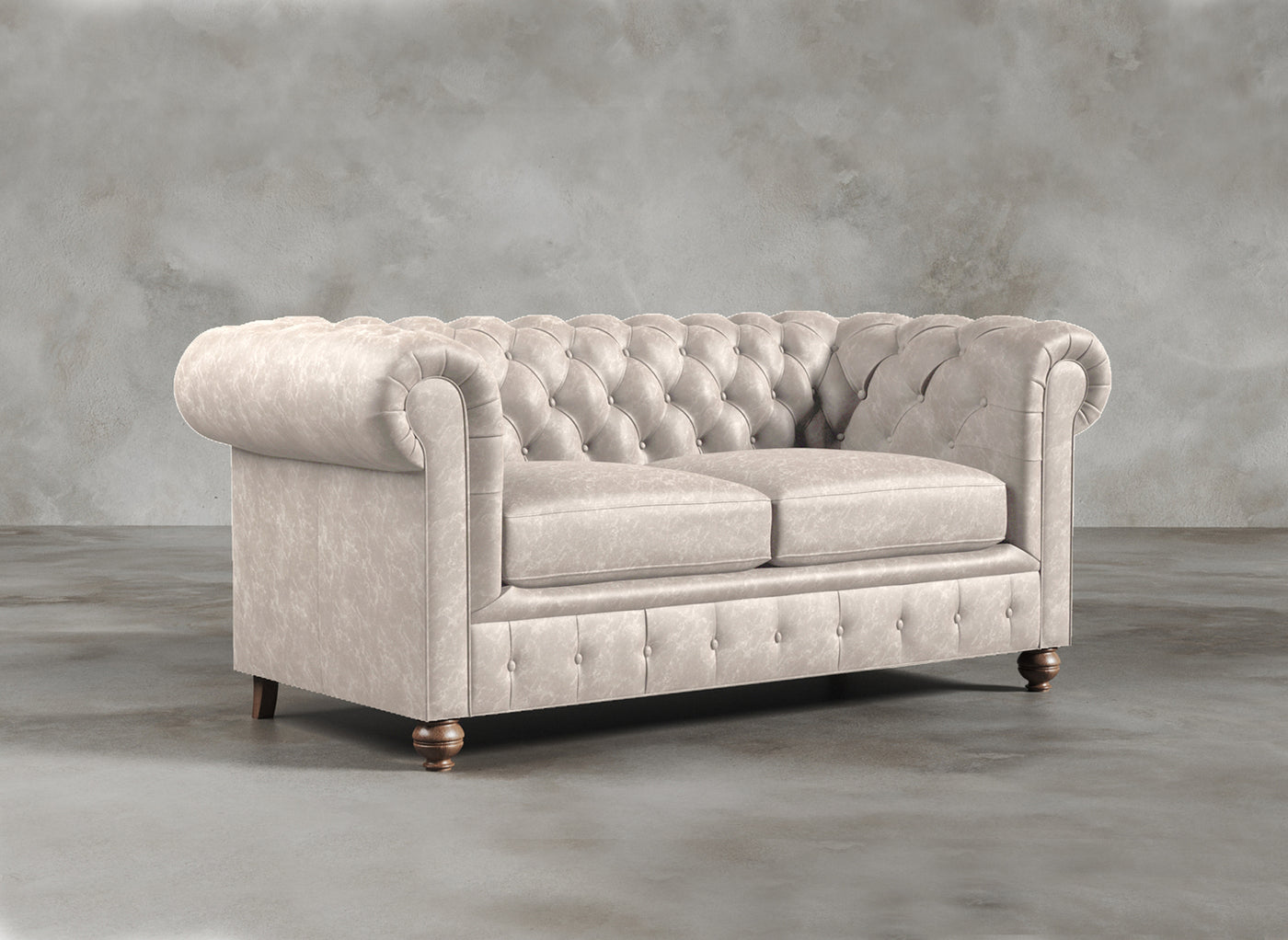 Chesterfield Sofa I Real Italian Leather I Essence I Cream