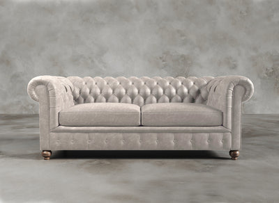 Chesterfield Sofa I Real Italian Leather I Essence I Cream