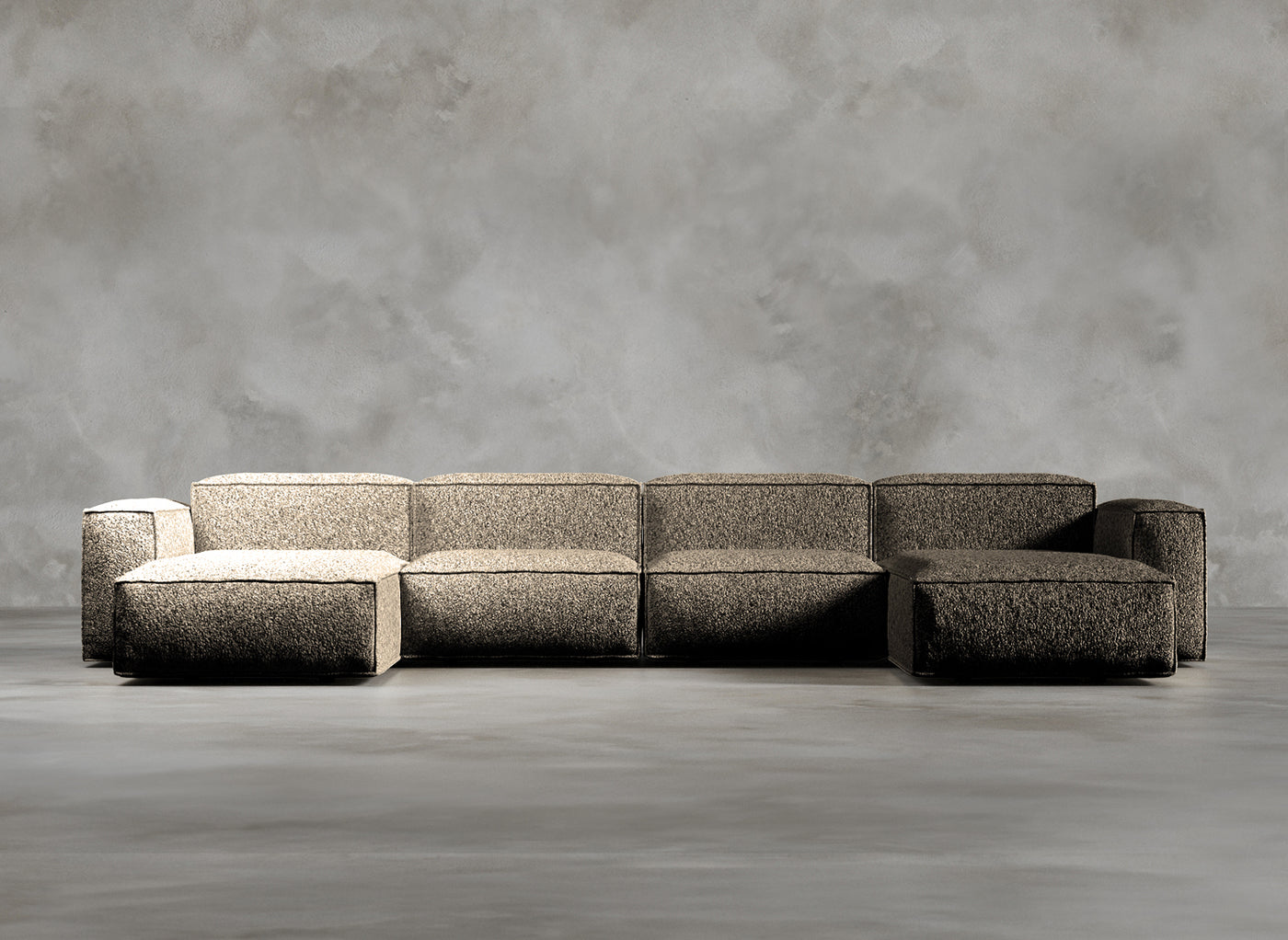 Modular Sofa I Dalston I Sepia I Light Brown