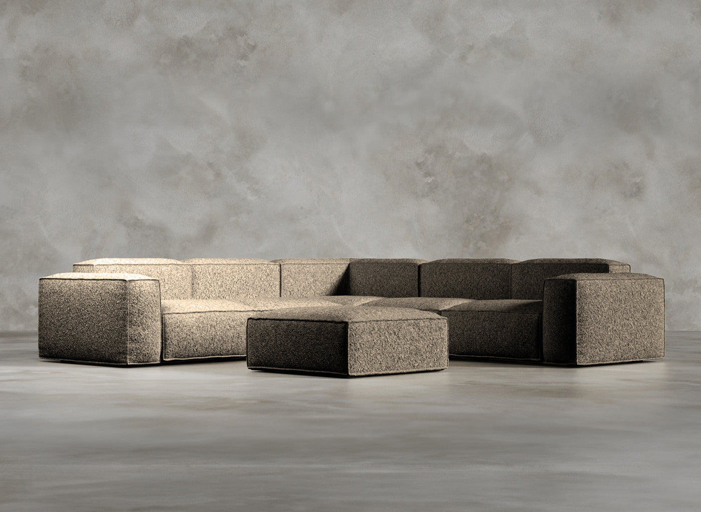 Modular Sofa I Dalston I Sepia I Light Brown