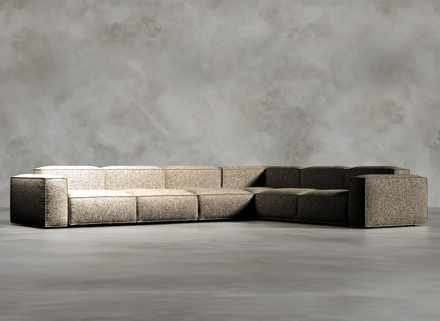 Modular Sofa I Dalston I Sepia I Light Brown