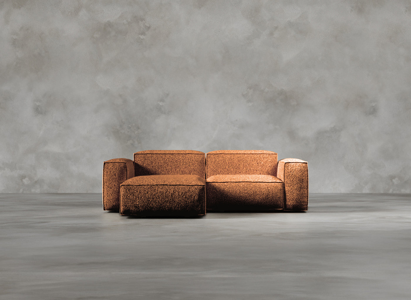 Modular Sofa I Dalston I Vermillion I Burnt Orange